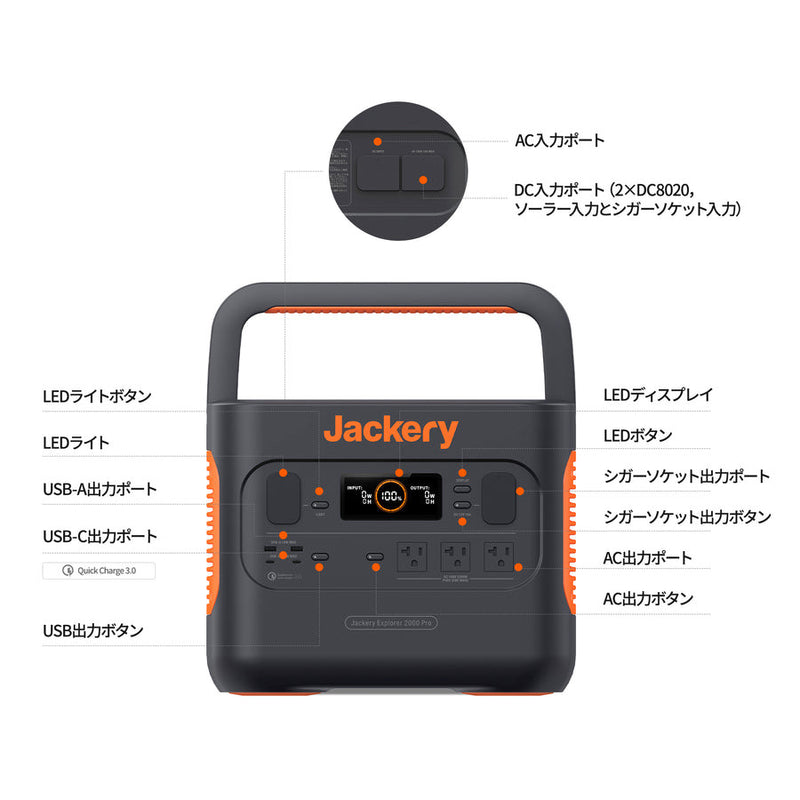 Jackery ポータブル電源 2000 Pro – MJ HOME STORE